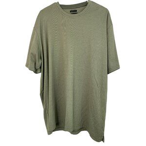 Van Heusen Mens Microtouch Crew Neck T-Shirt XXL Green GUC 7853